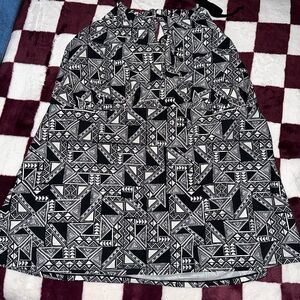 Geometric Tankini swim top